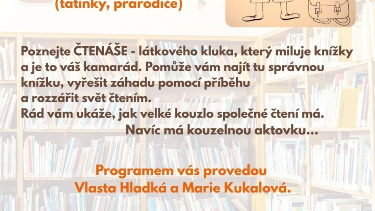 Čtenářský klub se ČTENÁŠEM - 9. 6. 2025