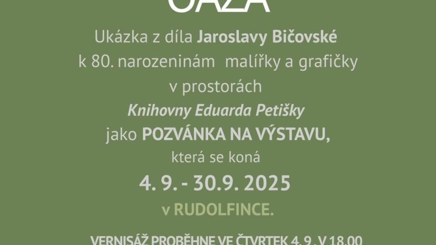 Jaroslava BIČOVSKÁ - výstava - ukázka z díla
