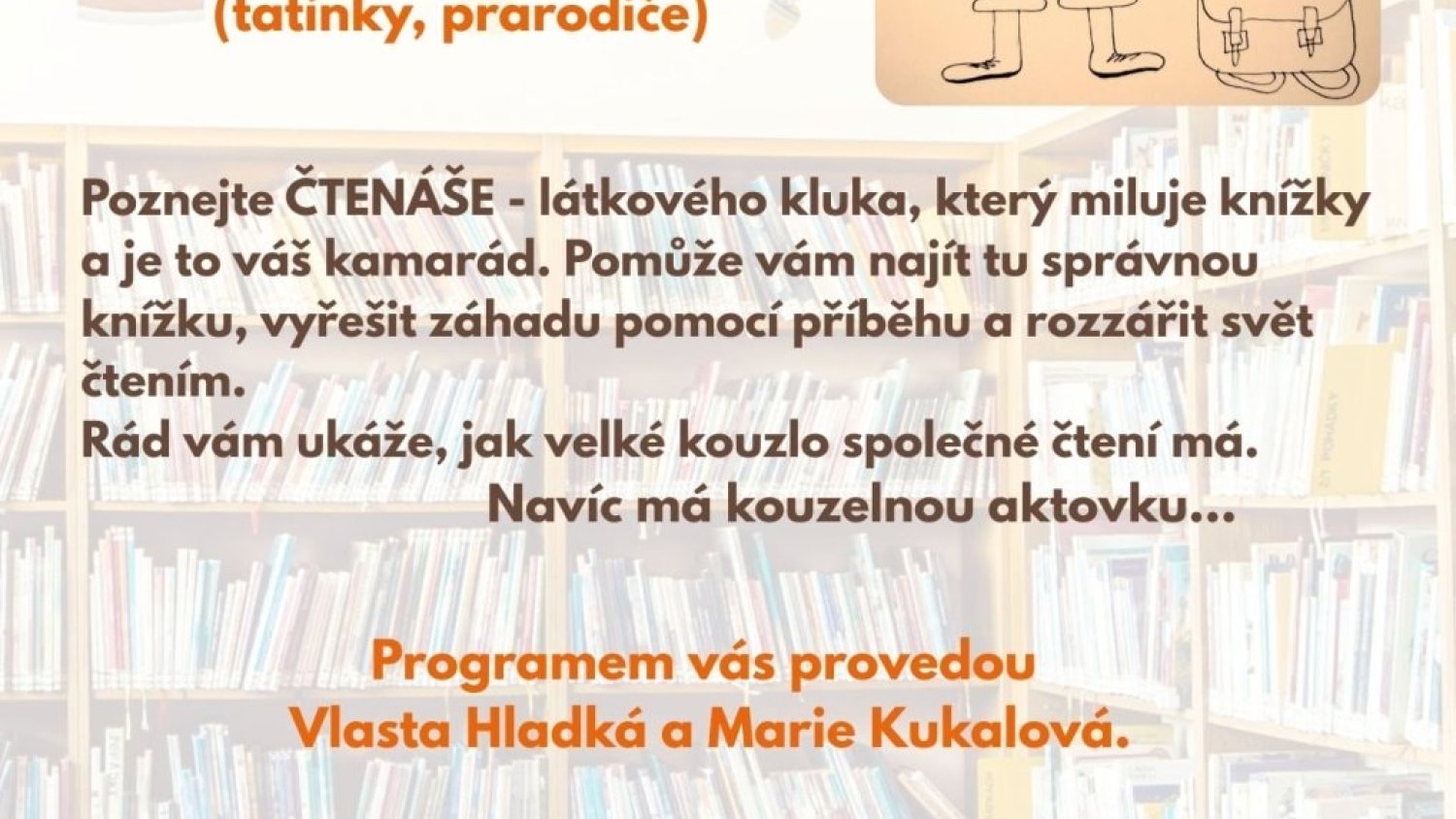 Čtenářský klub se ČTENÁŠEM - 1. 10. 2025