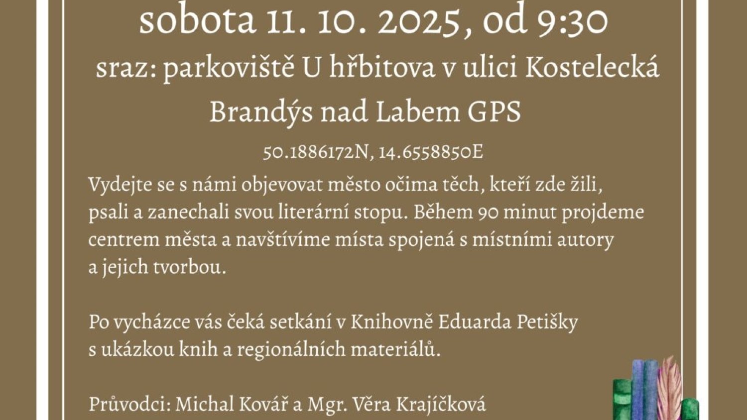 POLABSKÉ TOULKY LITERÁRNÍ - 11. ŘÍJNA 2025
