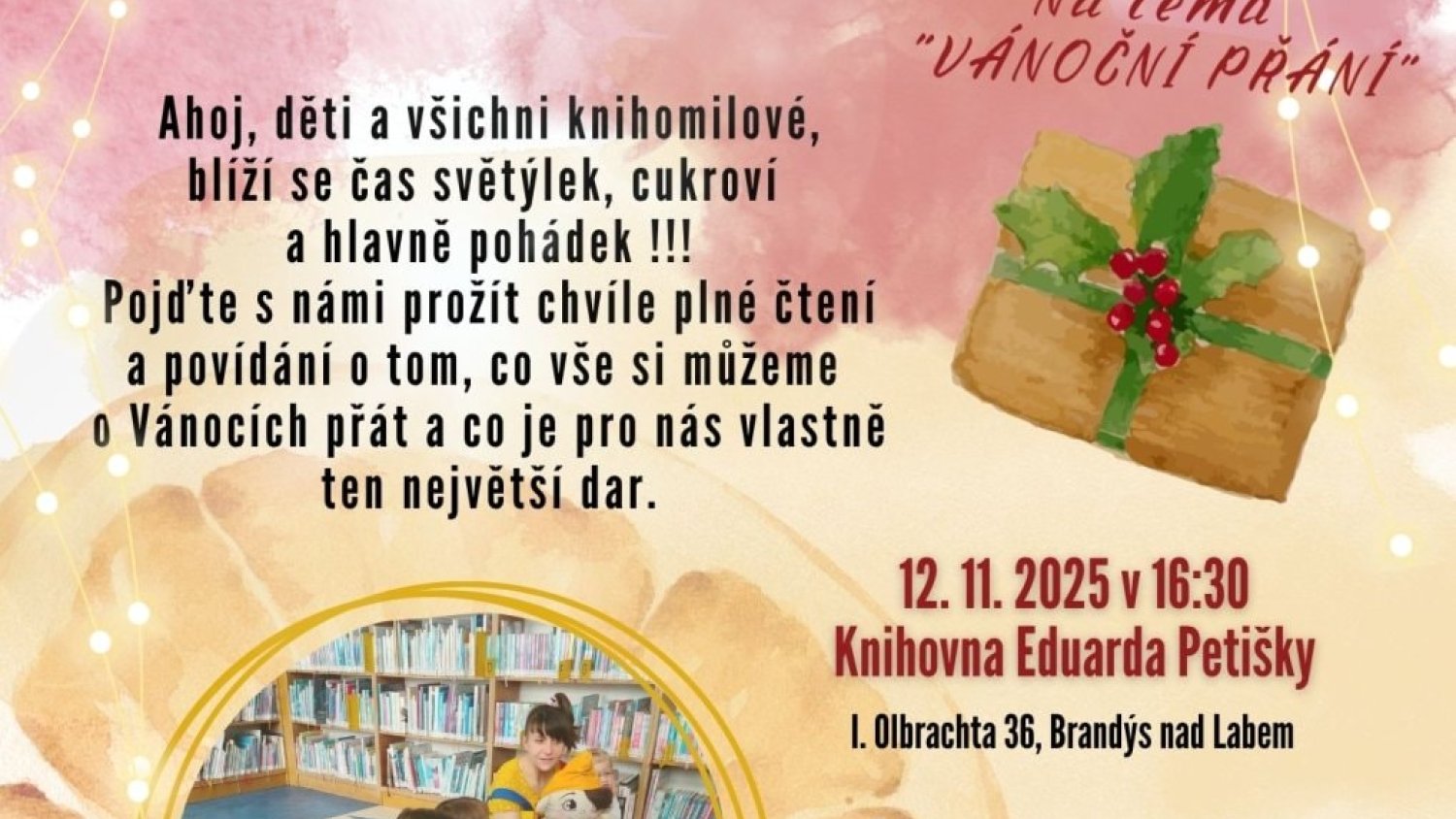 Čtenářský klub se Čtenášem - projekt Bookstart - 12. listopadu 2025
