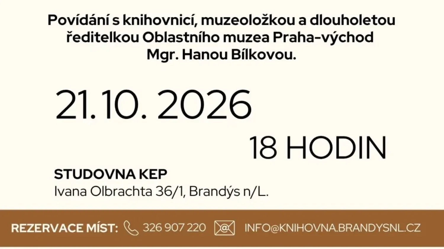 ŽENA DVOU TVÁŘÍ - Mgr. Hana Bílková - 21. 10. 2026